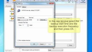 How to schedule all backup groups available in Backup4all