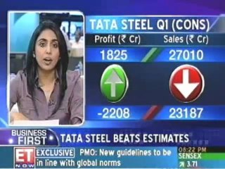 Tata Steel net profit at Rs 18.25 billion