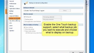 How to use Backup on demand feature in Backup4all