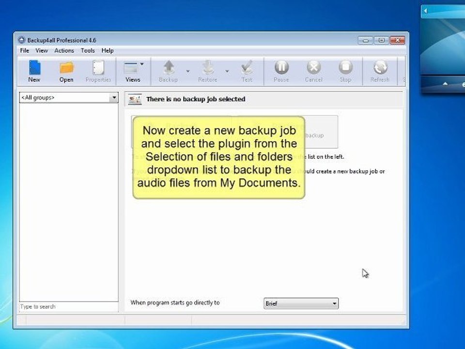 Backup music with Backup4all