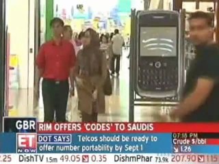 RIM to share some BlackBerry codes with Saudi