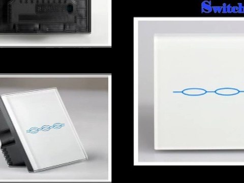 White Crystal Glass Touch Sensitive Switch For Light ON/OFF