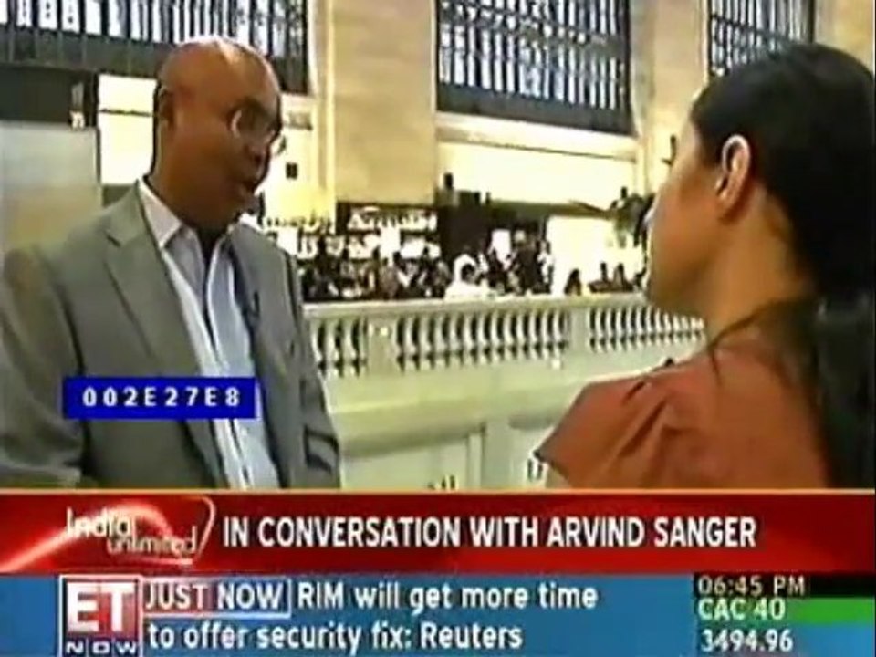 In conversation with Arvind Sanger