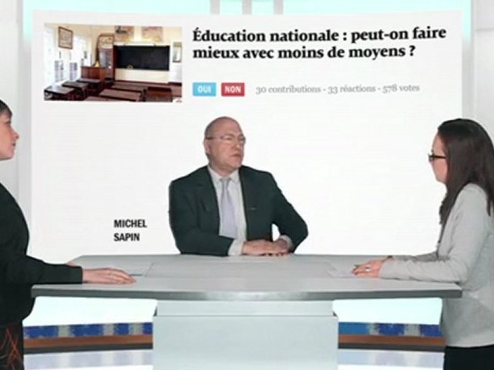 Michel Sapin : "Ce n'est pas parce qu'on a plus de profs qu'on a un meilleur système éducatif"