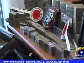Trani | Operazione Terminal, 83 kg di droga sequestrati