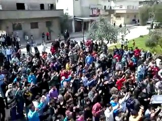 فري برس   حماة   مظاهرات صباحية في حي طريق حلب 22 3 2012