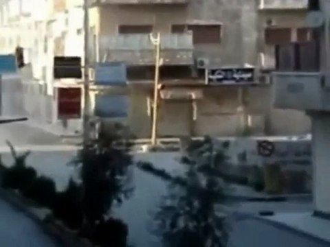 فري برس حماة الدبابات تقتحم الحميدية وتخرب الطرقات 22 3 2012