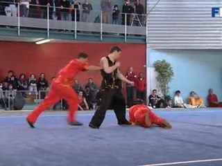 Championnat de France 2012 de Wushu Taolu / Duilian / Samy Benferlou - Quentin d'Hainaut - Wilfried Maquin