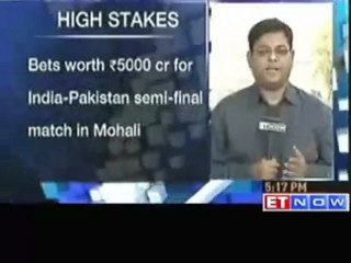 India Vs Pak - Bookies bet Rs 5000cr - favour India to win