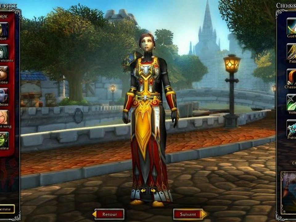 Écran de création des personnages - WoW MoP