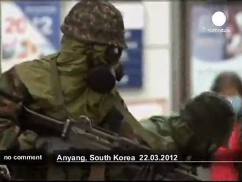 Sécurité maximale en Corée du Sud pour... - no comment