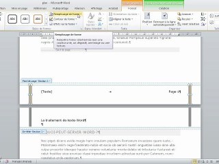 Microsoft Word 2010 : La numérotation des pages