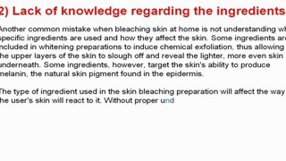 Bleaching Skin at Home - Do It Safely and Don't Make Mistakes! (Video Article)
