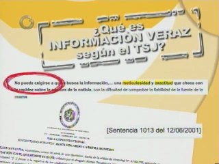 Aunque Ud. no lo crea: ¿Qué es información veraz según el TSJ?