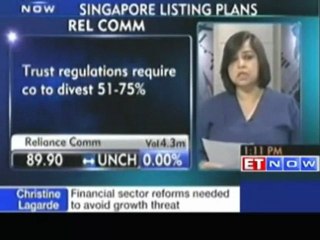 Reliance Communications files for IPO in Singapore