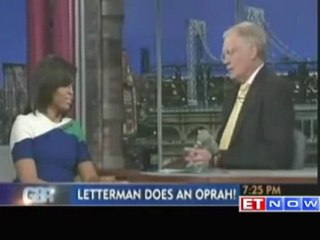 US First Lady Michelle compares Letterman to Oprah