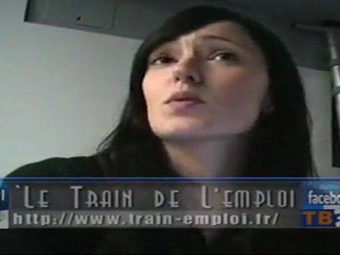 le train de l'emploi en gare de Bordeaux saint-Jean