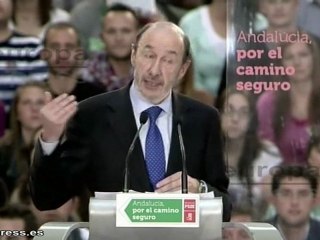 Rubalcaba "orgulloso" de los 30 años de PSOE andaluz