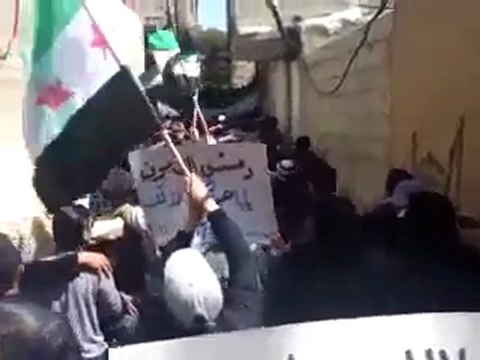فري برس دمشق القابون مظاهرة حاشدة شهيدينا لاما مات 23 3 2012 ج1