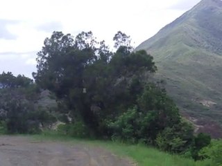 Panorama du paysage de l'île côté sud