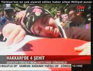 Hakkari Şemdinlide Şehit olan 4 Askerimiz Toprağa Verildi 02.9.2009