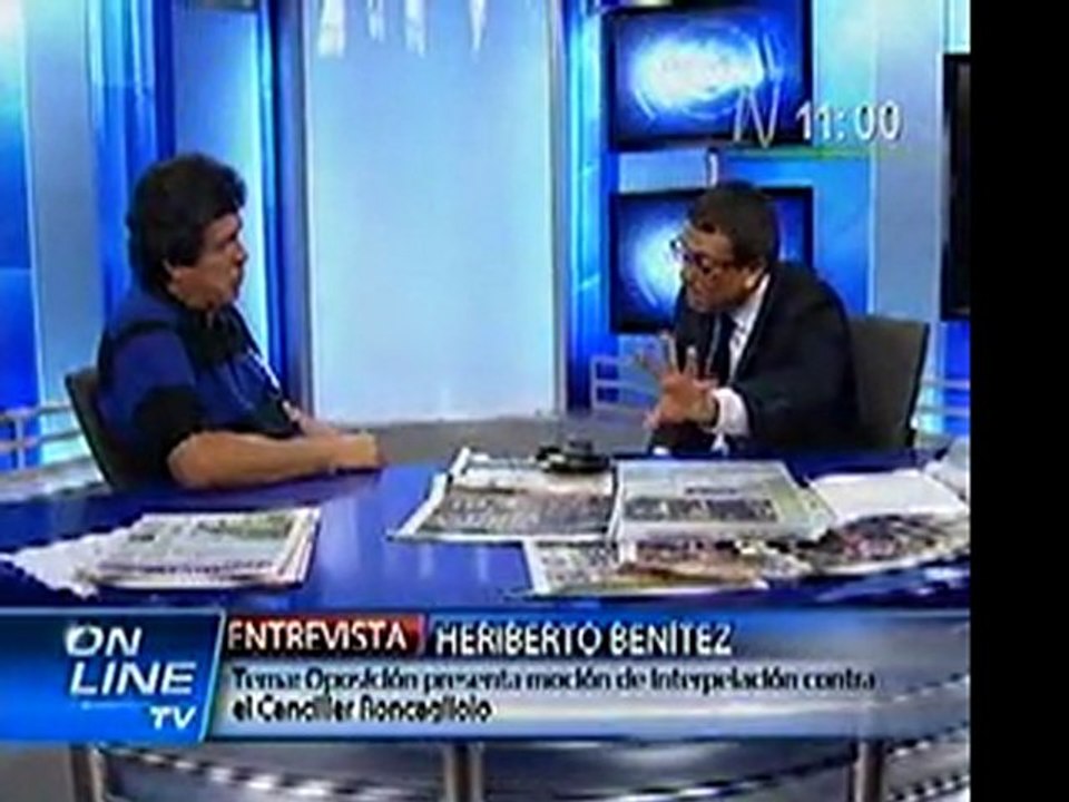 Heriberto Benitez Rivas, es entrevistado en Canal N.