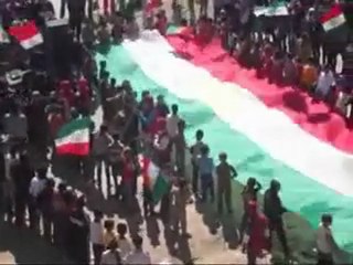 فري برس  قامشلو حي قناة السويس جمعة قادمون يا دمشق 23 3 2012