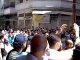 فري برس حمص باب السباع دعاء اهالي الحي على بشار بعد المظاهرة 23 3 2012
