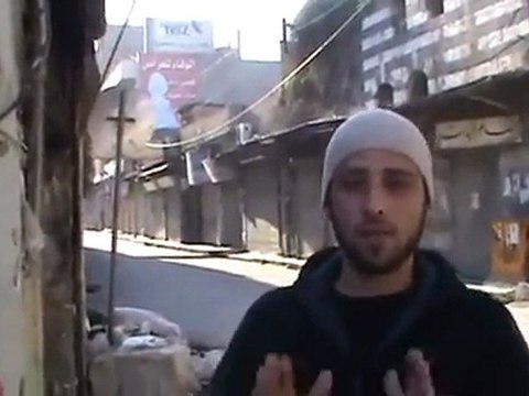 فري برس حمص ابو معاذ صباح الخير يا عرب في الاسواق الاثرية هام23 3 2012