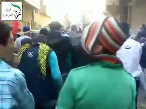 فري برس حلب مظاهرة في حي بستان القصر 23 3 2012