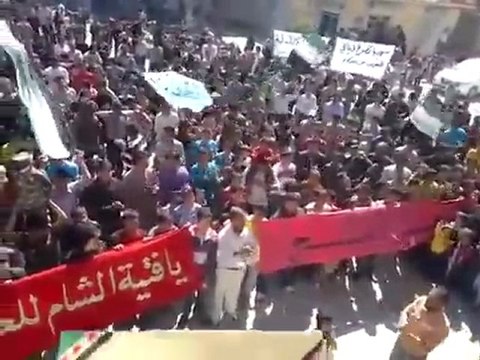 فري برس إدلب بلدة التح جمعة يا دمشق قادمون 23 3 2012