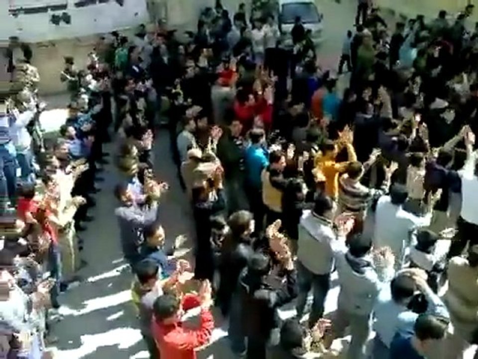 فري برس ادلب أريحا جمعة يا دمشق قادمون مظاهرة رائعة لابطال اريحا 23 3 2012