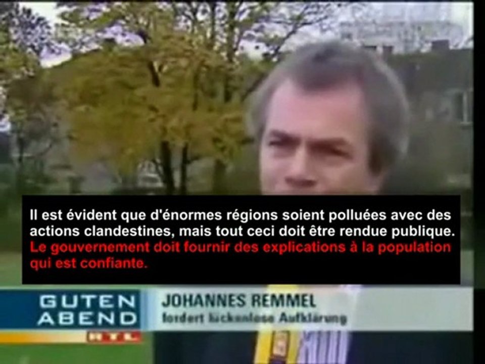 L'Allemagne et le premier pays à avoir admis des opérations à l'origine des chemtrails