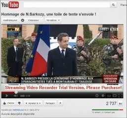 Nicolas Sarkozy éloge funebre en hommage aux militaires morts à Toulouse et à Montauban