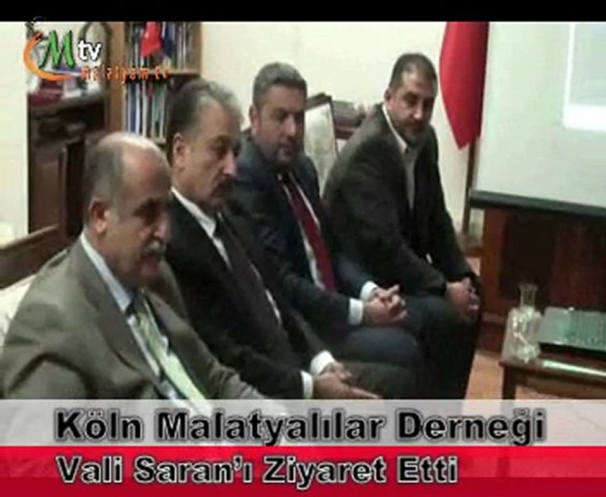 Köln Malatyalılar Derneği Yönetim Kurulu vali sara'ı Ziyaret etti