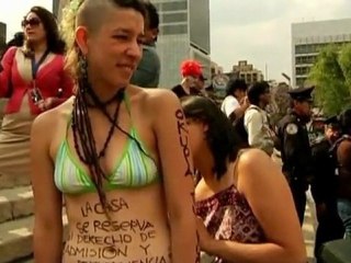 Mexican activists protest pope's visit