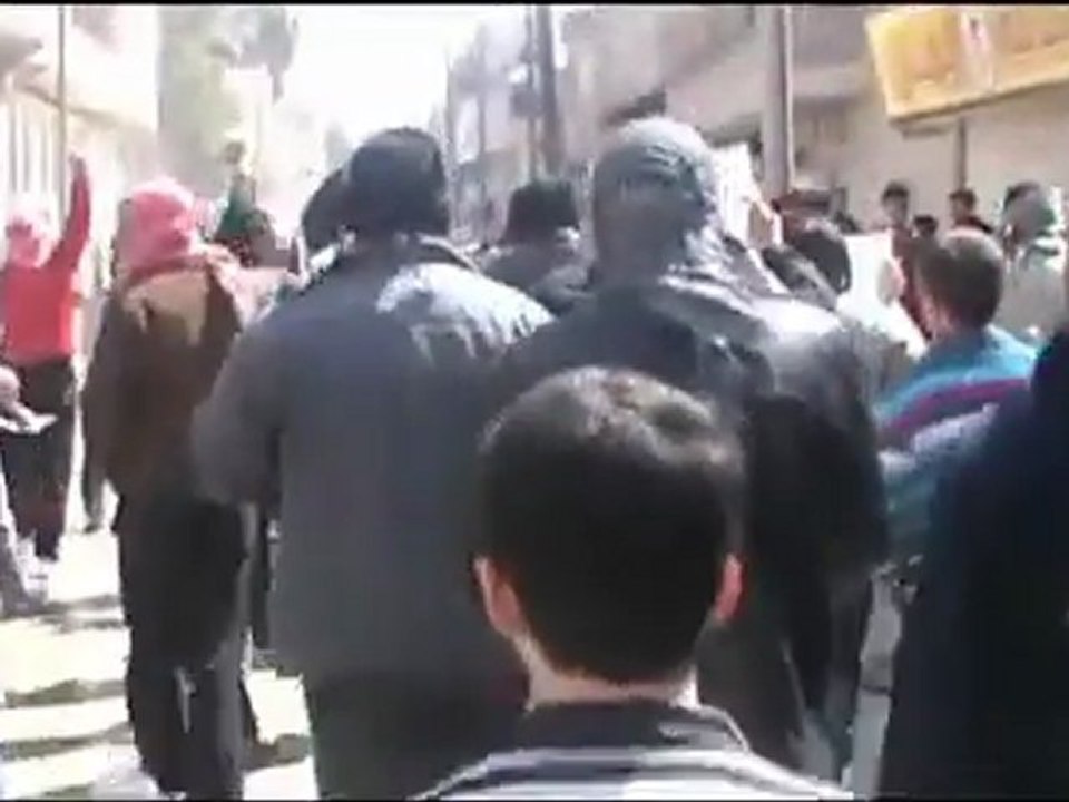 فري برس حلب شباب ثورة حلب مظاهرة المرجة 23 3 2012ج1