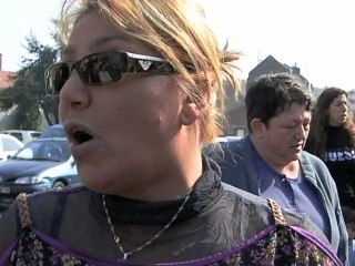 Manifestation devant la maison d'arrêt de Douai