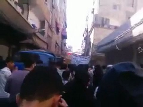 فري برس دمشق دف الشوك الحسين بن علي جمعة قادمون يا دمشق 23 3 2012 ج1