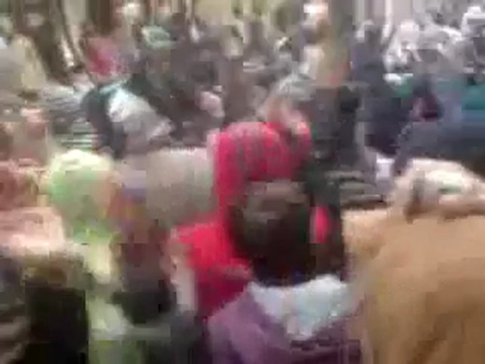 فري برس دمشق الزاهرة الجديدة مظاهرة من جامع عمر بن الخطاب 23 3 2012