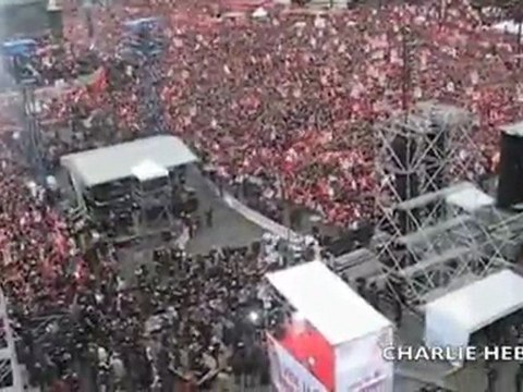 Mélenchon à la Bastille, 18 mars 2012.