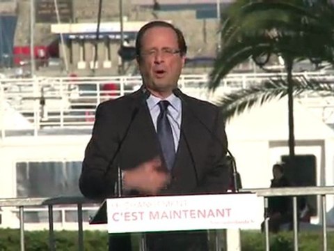 Meeting de François Hollande à Ajaccio