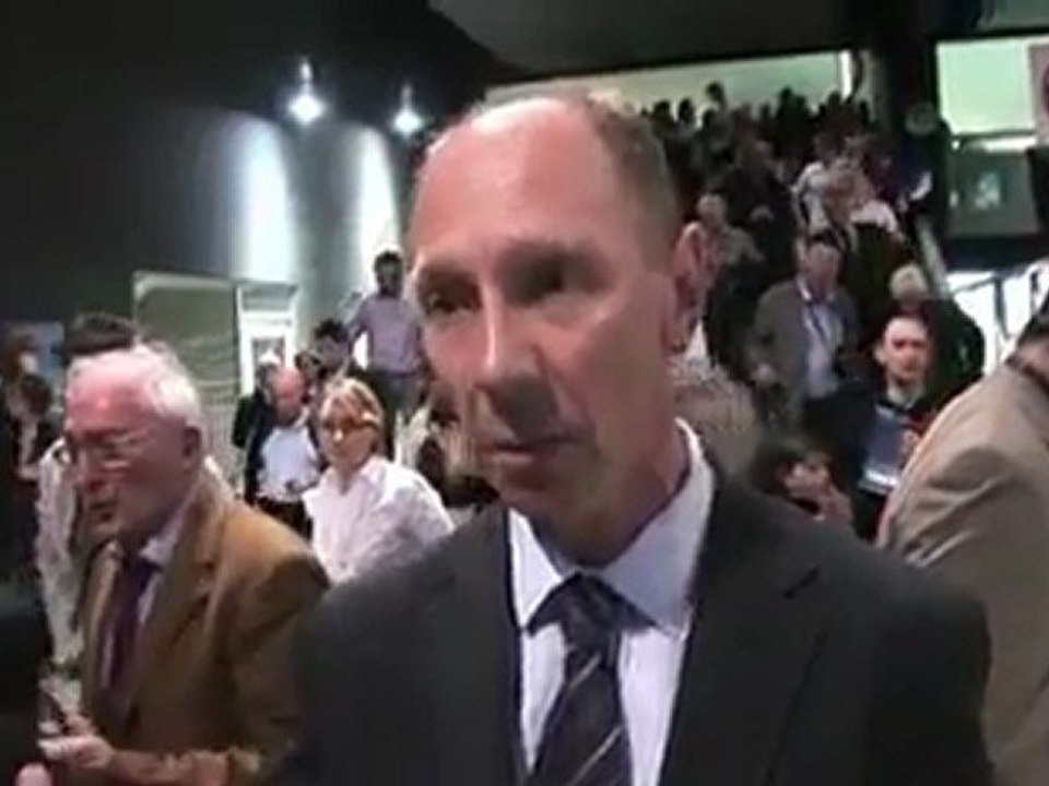 Un militant UMP a la sortie du meeting de stasbourg