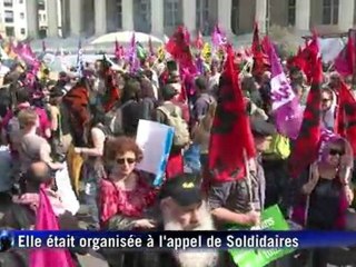 Manifestation nationale pour l'emploi à l'appel de Solidaires