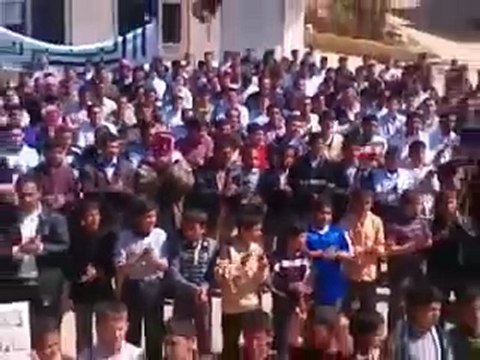 فري برس ادلب جسرالشغور قرية البشيرية مظاهرة حاشدة نصرة للمدن المنكوبة 24 3 2012