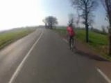 Descente en vélo du Mont des Alouettes. Vendée.