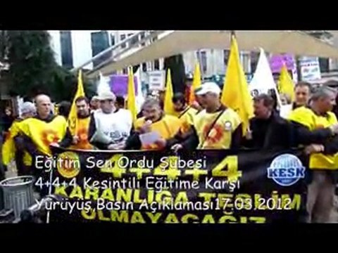 ordu eğitim sen-Kesintili Eğitime Karşı Yürüyüş