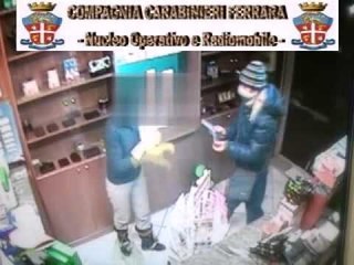 Ferrara - Rapina in tabaccheria (24.03.12)