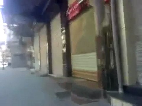 فري برس حمـاة المحتلة إضراب عام في شارع إبن الرشد 2012 3 24