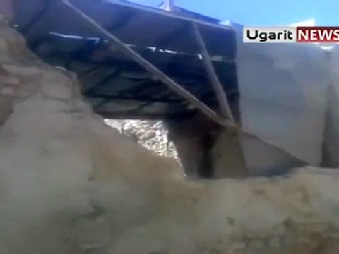 فري برس حماة المحتلةحي الحميدية آثار القصف على الحي 24 3 2012